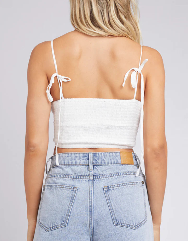 Olivia Top in White by All About Eve