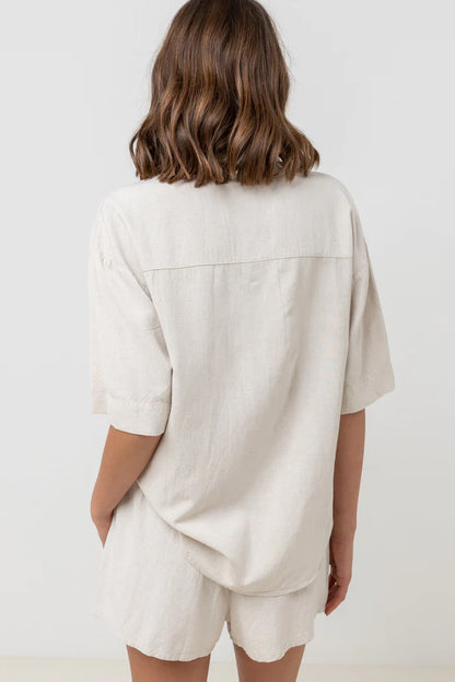 Classic Lounge Shirt in Oat by Rhythm