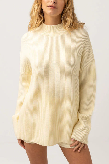 Classic Knit Jumper in Butter by Rhythm