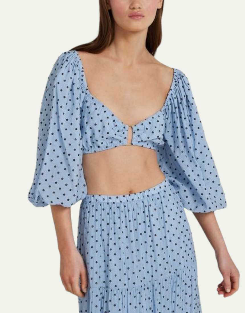 Linda Top in Blue Daisy by Daisy Says